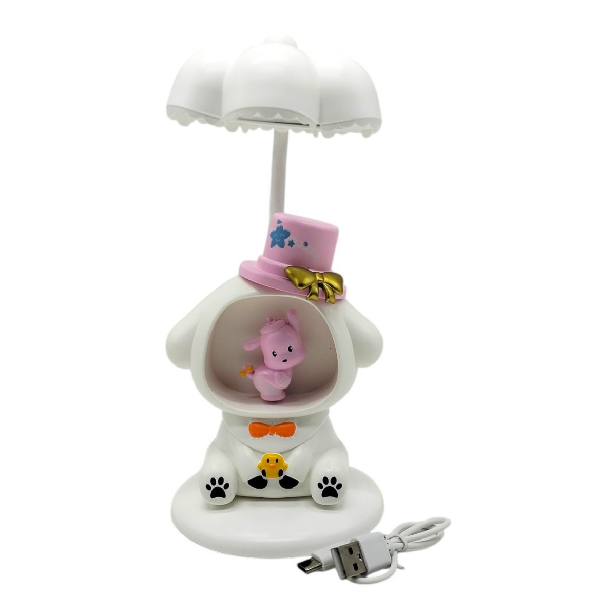 Лампа настольная светодиодная, ночник, точилка (БЕЛЫЙ)  фото 2