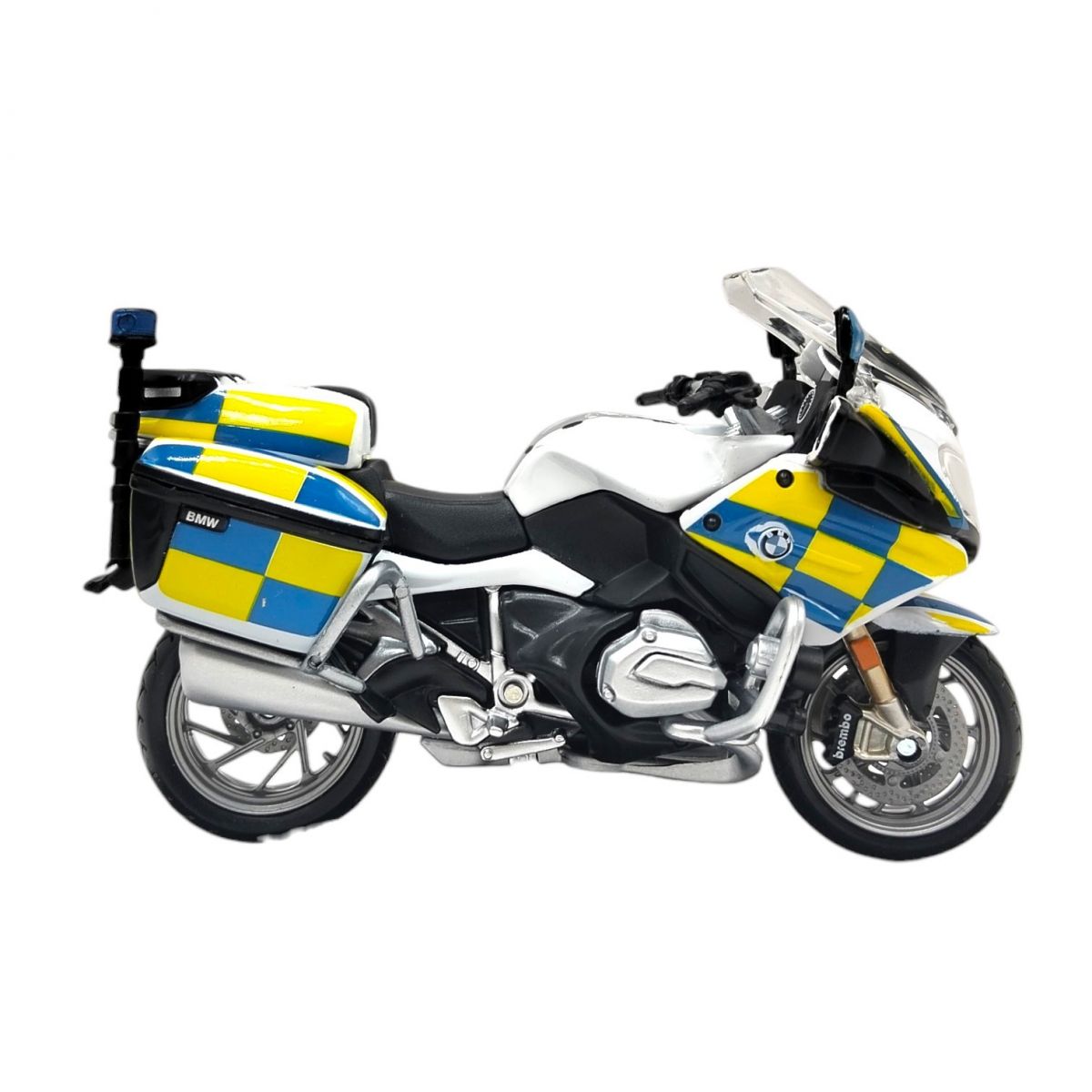 Мотоцикл іграшковий Authority Police, масштаб 1:18 BMW R 1200 RT (ЖОВТО-БЛАКИТНИЙ)  фото 2
