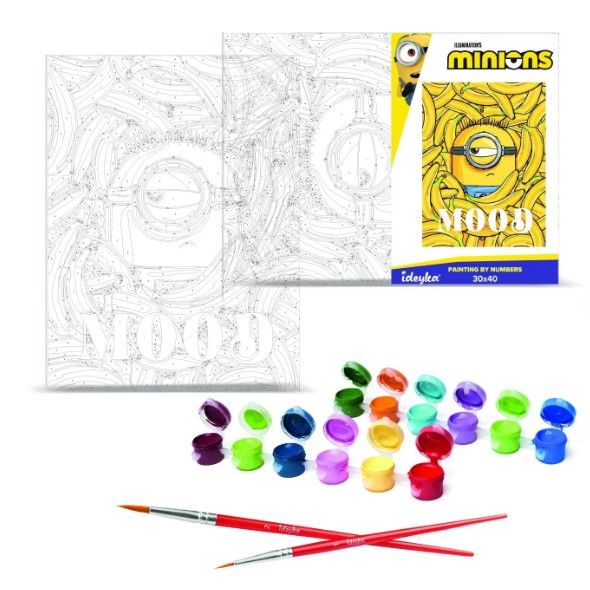 Картина по номерах для дітей UN "Minions: Банановий настрій" 30х40см  фото 2