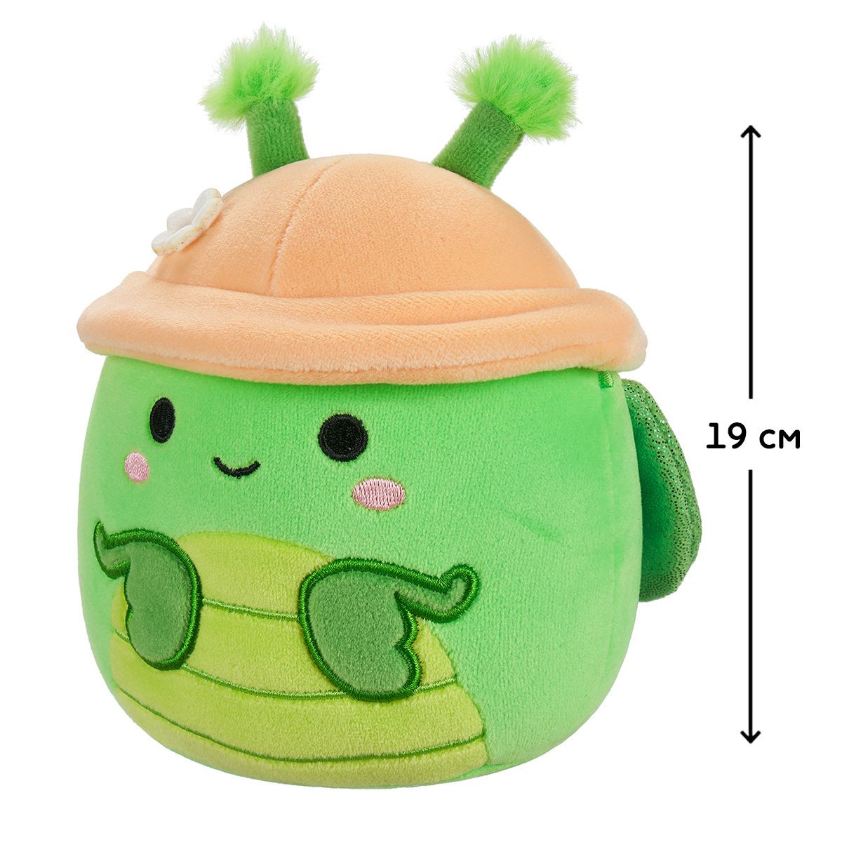 Мягкая игрушка Squishmallows - Богомол Трентон в шляпе (19 cm)  фото 2