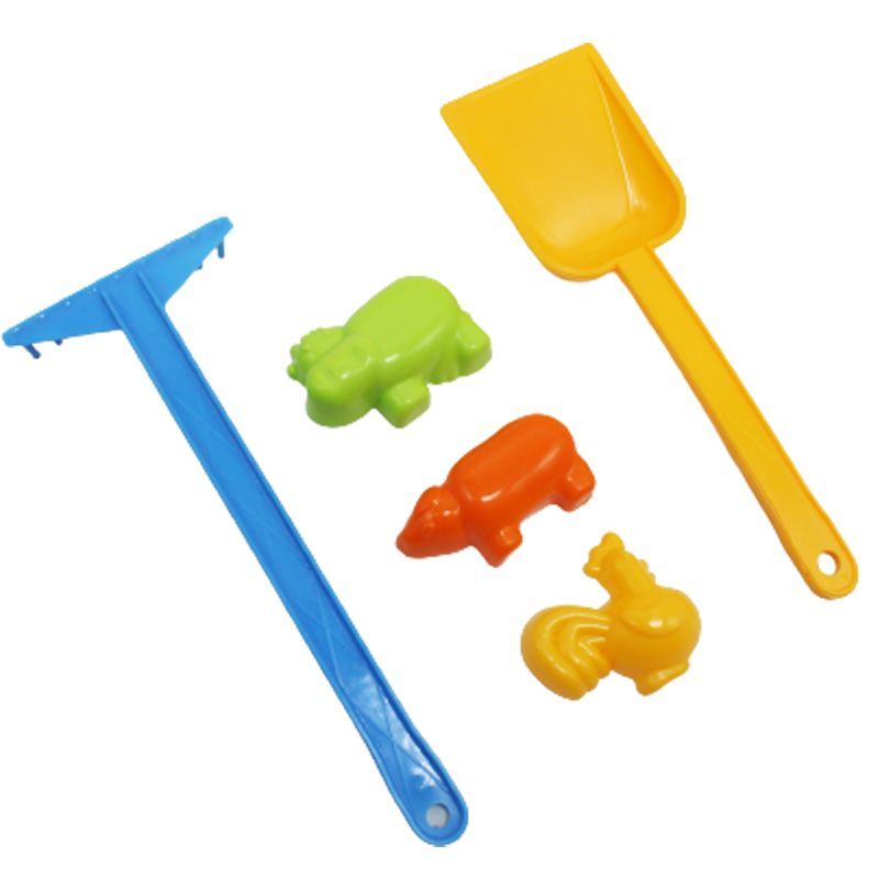 Пісочний набір "Грабельки, лопатка і 3 пасочки" (мікс)  фото 2