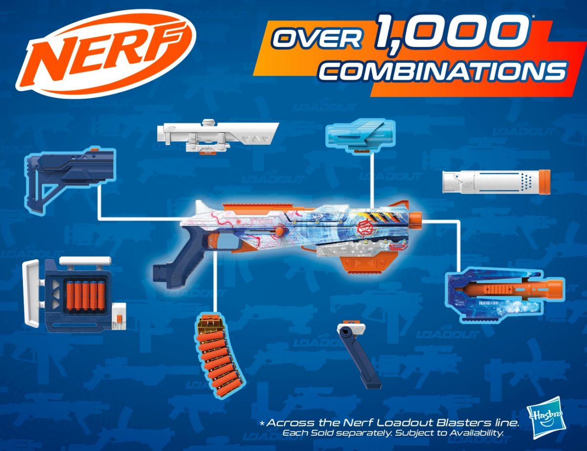 Бластер игрушечный Nerf Loadout Arctic Zerostriker  фото 20