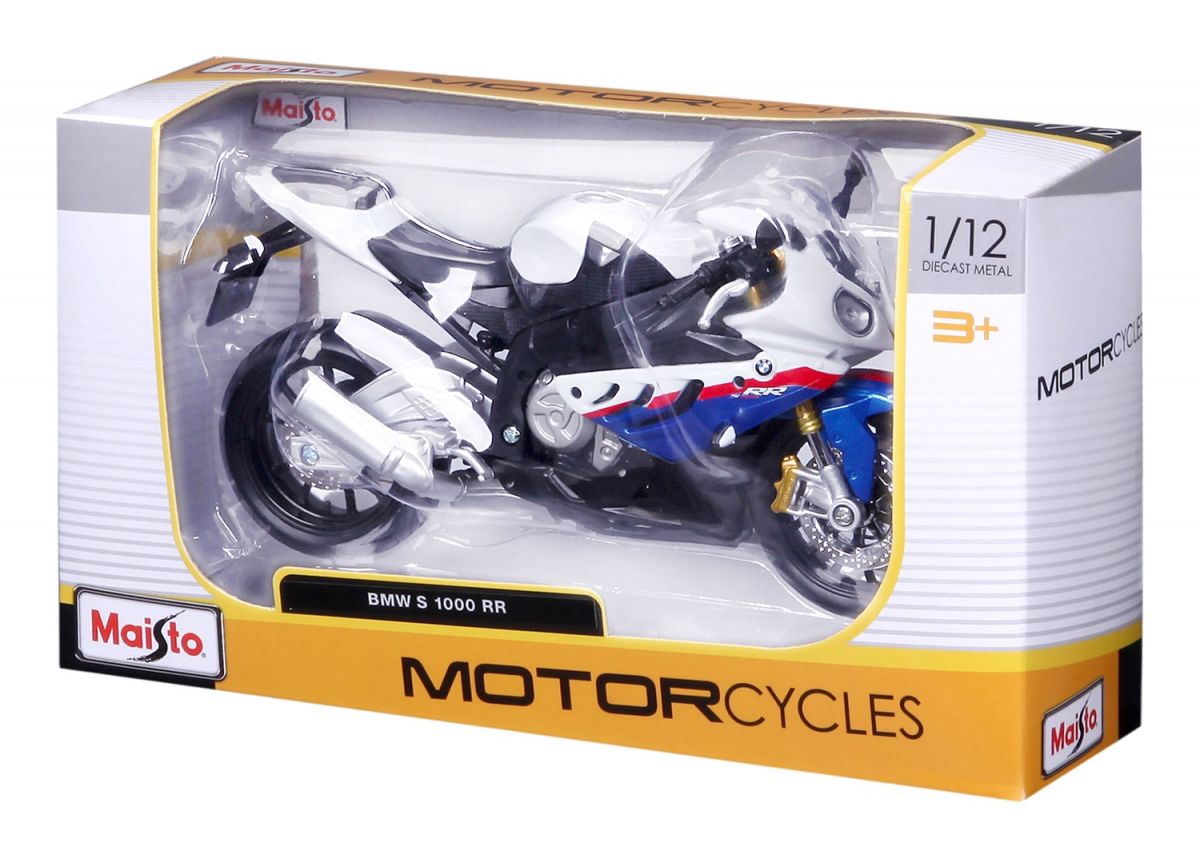 Мотоцикл игрушечный BMW S1000RR в масштабе 1:12  фото 20
