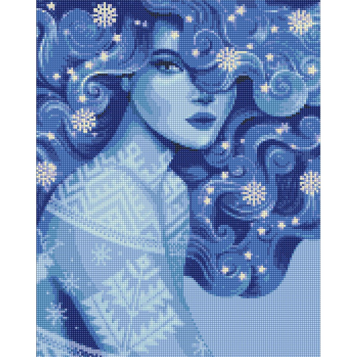 Алмазная мозаика "Холодная красота"