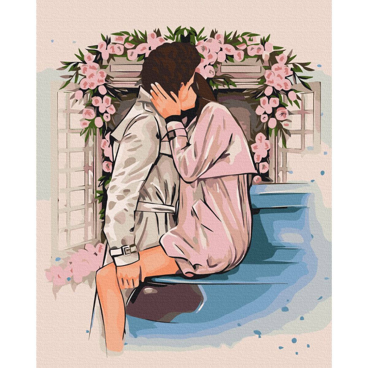 Картина за номерами "Квіткові обійми" ★★★