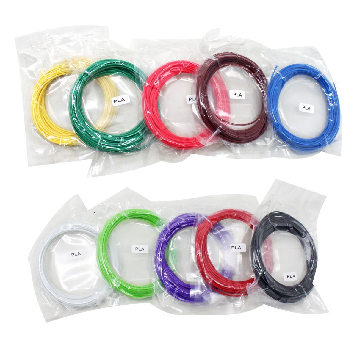 Пластик для 3D ручки (PLA 20 шт.  по 10м)  фото 1