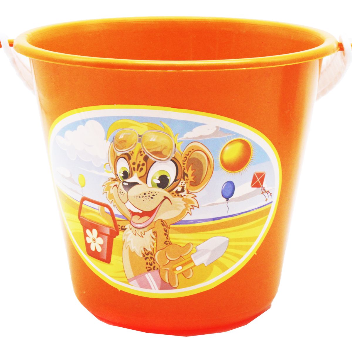 Відро дитяче "Пляжні розваги", помаранчеве  фото 1