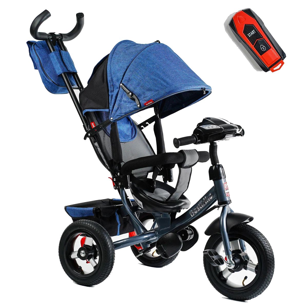 Велосипед 3-х кол. 3390 / 16-899 Best Trike (1) НАДУВНІ КОЛЕСА d=29см. переднє, d = 26см. задні, ФАРА З USB, пульт Велосипед 3-х кол. 3390 / 16-899 Best Trike (1) НАДУВНІ КОЛЕСА d=29см. переднє, d = 26см. задні, ФАРА З USB, пульт