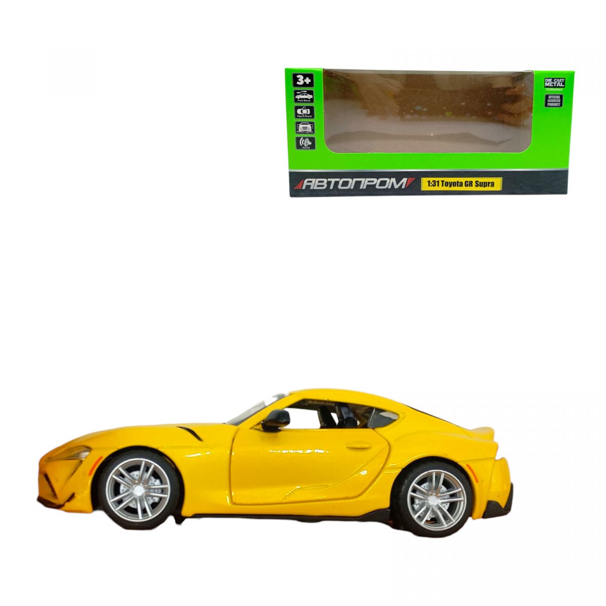 Машина мет.  Toyota Supra [US], батар. , світ. , звук, відкр.  двері  фото 1