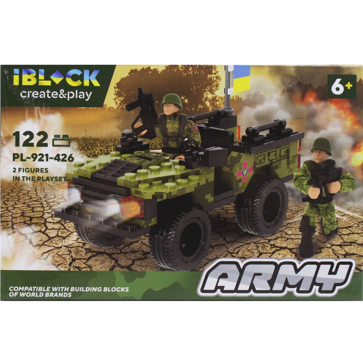 Конструктор "Army: Військовий Джип" (вид 2), 122 дет.