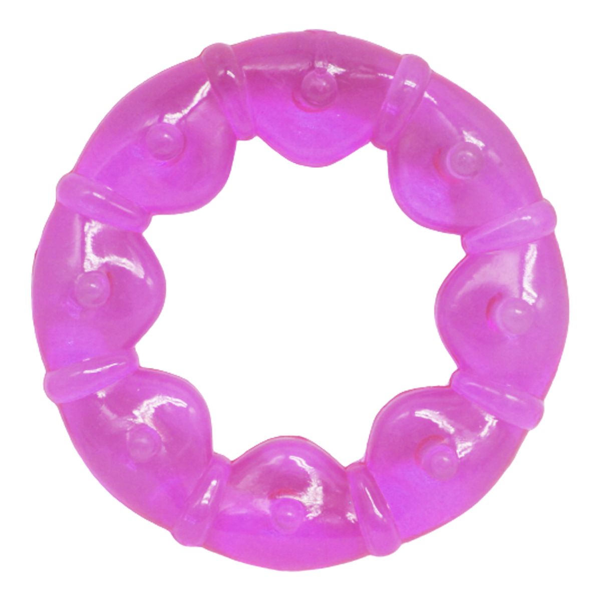 Прорезыватель с водой "Круг", фиолетовый
