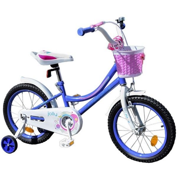 Велосипед дитячий 2-х коліс. 12'' 211209 (1 шт) Like2bike Jolly, бузковий, рама сталь, із дзвінком, руч. гальма, збірка 75%