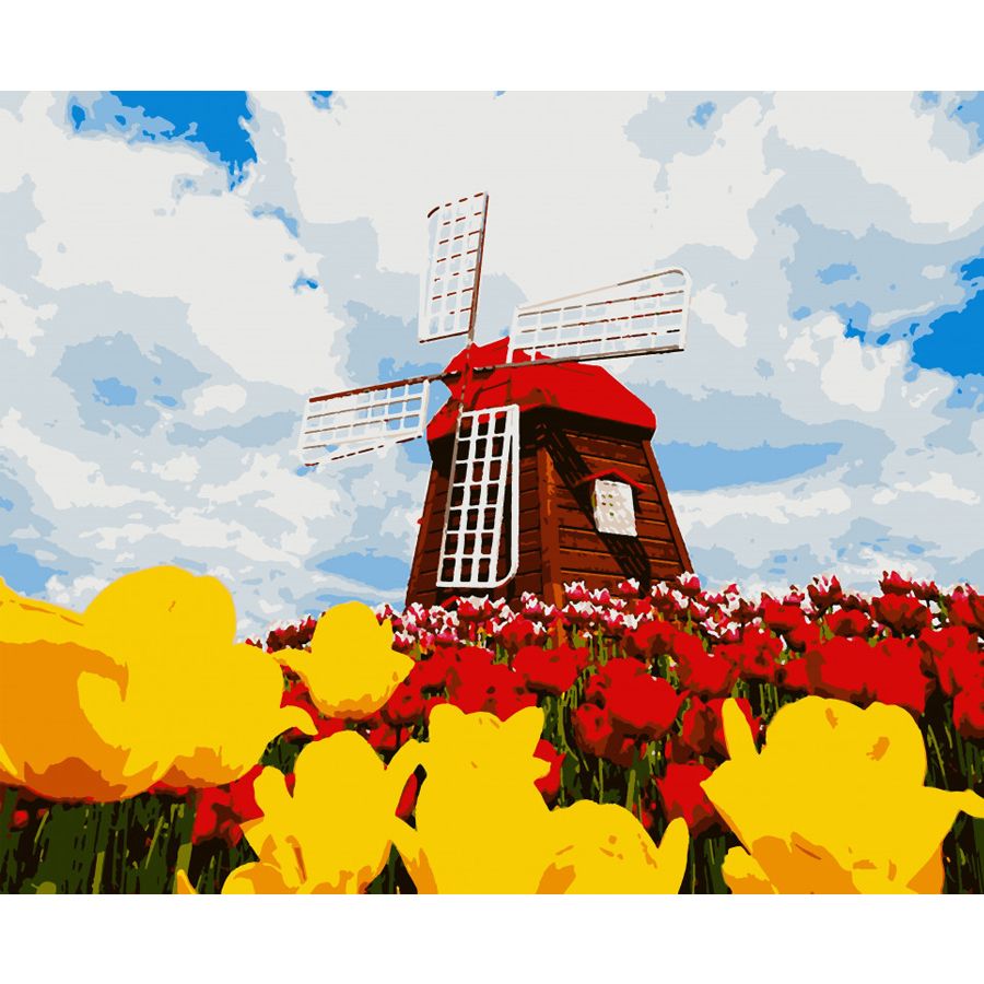Картина за номерами "Квітуча Голландія" ★★★★