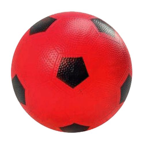 Мячик детский "Футбол", резиновый (красный)