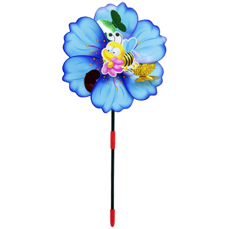 Вітрячок дитячий "Метелики на квіточці", вид 4