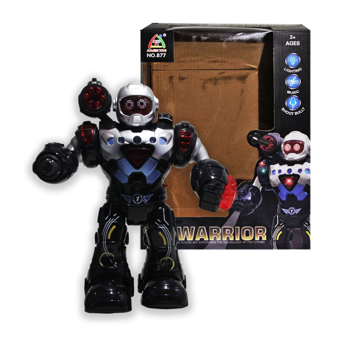 Уцінка.  Робот "Star Warrior", блакитний - відірвана рука