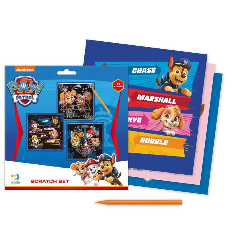 Детский набор гравюр "Paw Patrol" (3 карточки)