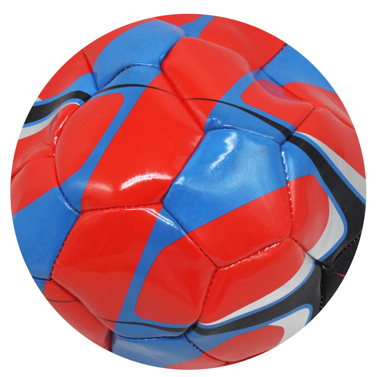 Мяч футбольный детский №5, красный (PVC)