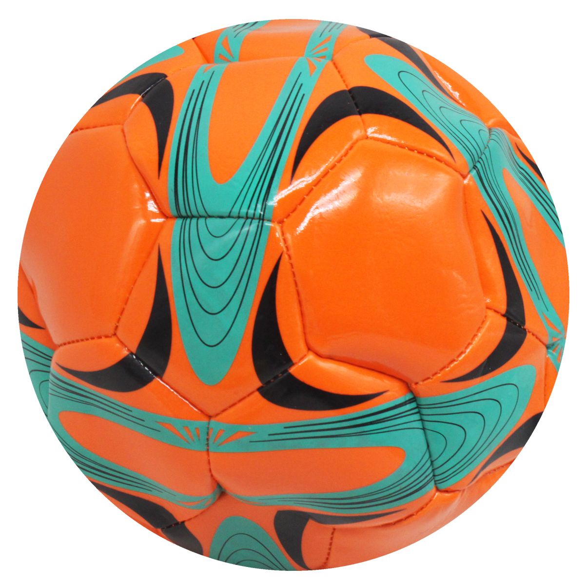 Мяч футбольный детский №5, оранжевый (PVC)