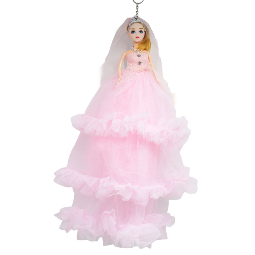 Лялька в довгій сукні "Наречена", рожевий