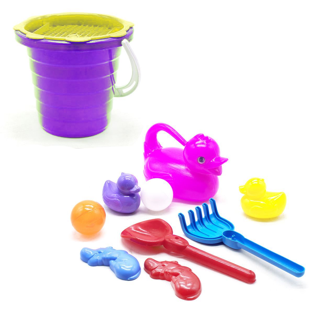 Пісочній набір № 4 з лійкою фолетовий  фото 1