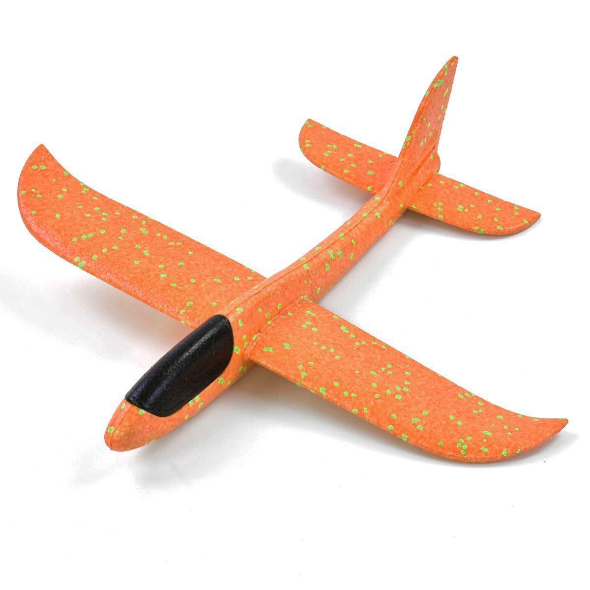 Пінопластовий планер-літачок, 48 см, помаранчевий