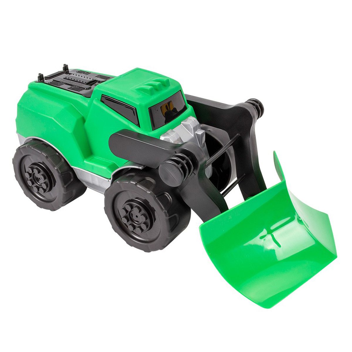 Машинка пластиковая "Строительная Техника: Грейдер", зеленая