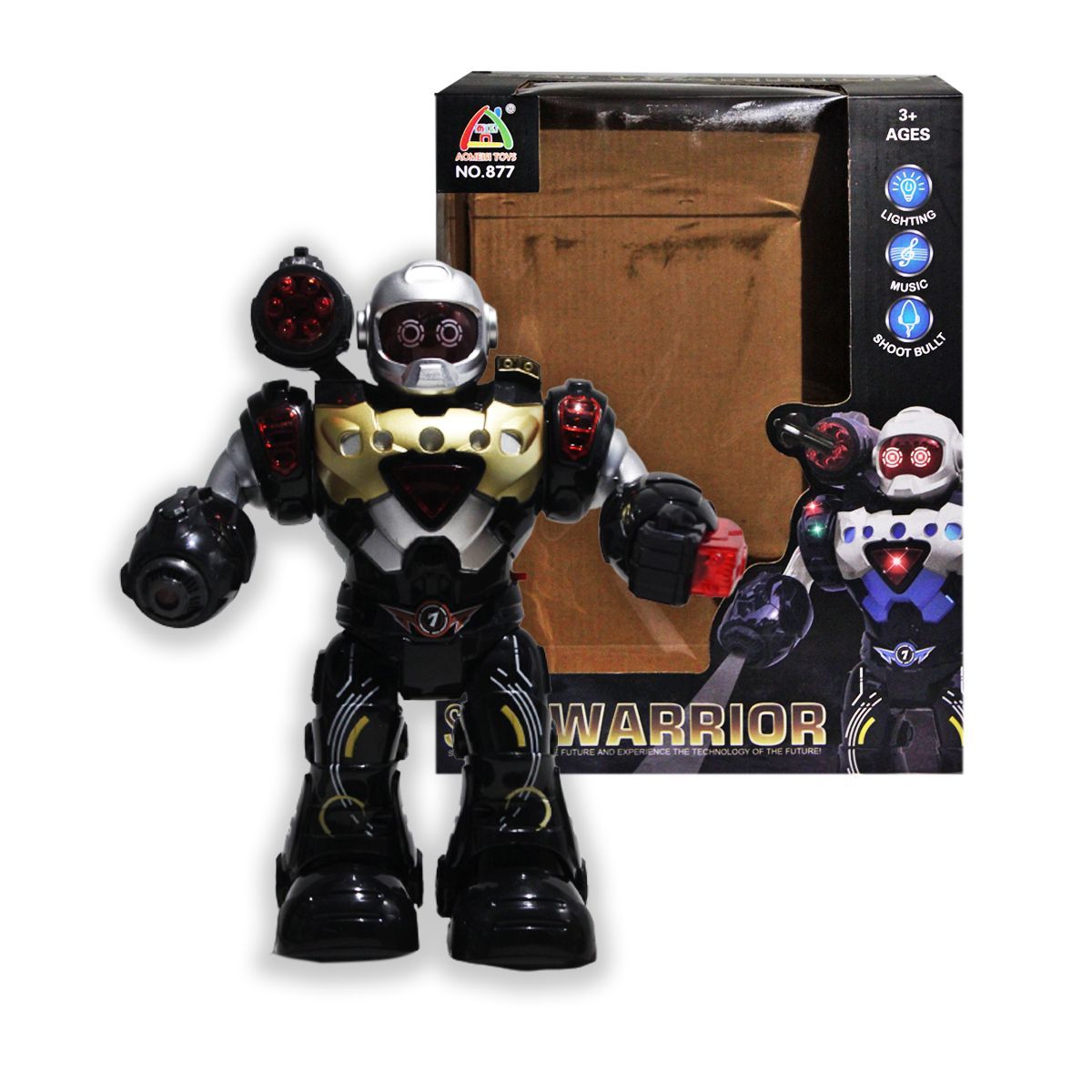 Уцінка.  Робот "Star Warrior", жовтий - Відламана рука