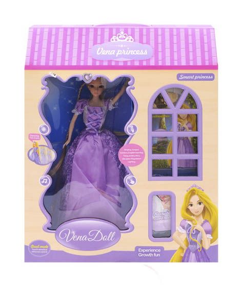 Уценка.  Интерактивная кукла "Принцесса" с пультом управления (в фиолетовом) - мелкие дефекты упаковки