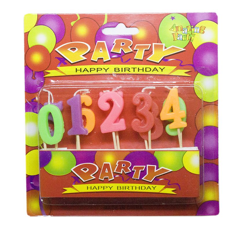 Уцінка.  Свічки на день народження - зламані цифри 3 та 8