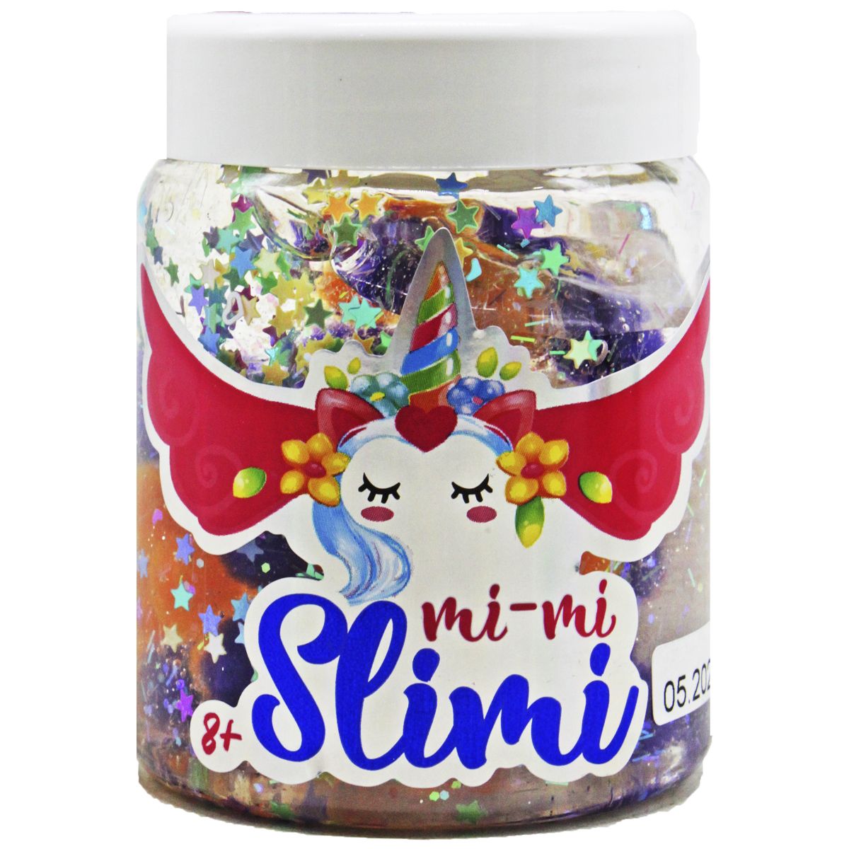 Слайм "Mi-mi Slimi", 150 г, оранжевый+фиолетовый