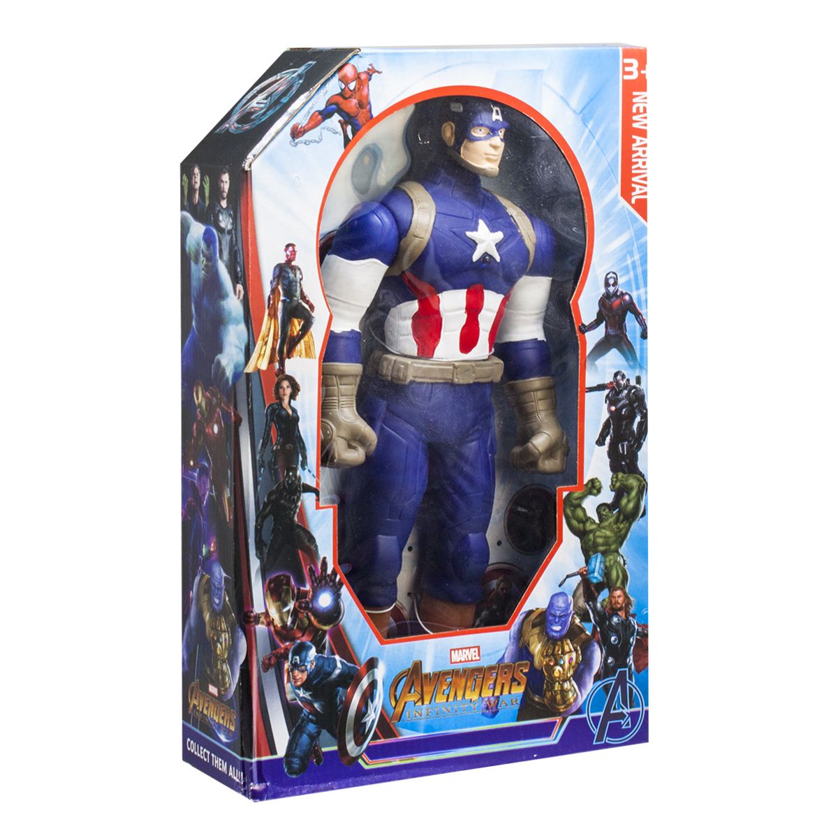 Уцінка.  Фігурка "Супергерої: Капітан Америка" - пошкоджено коробку, на носі чорна фарба