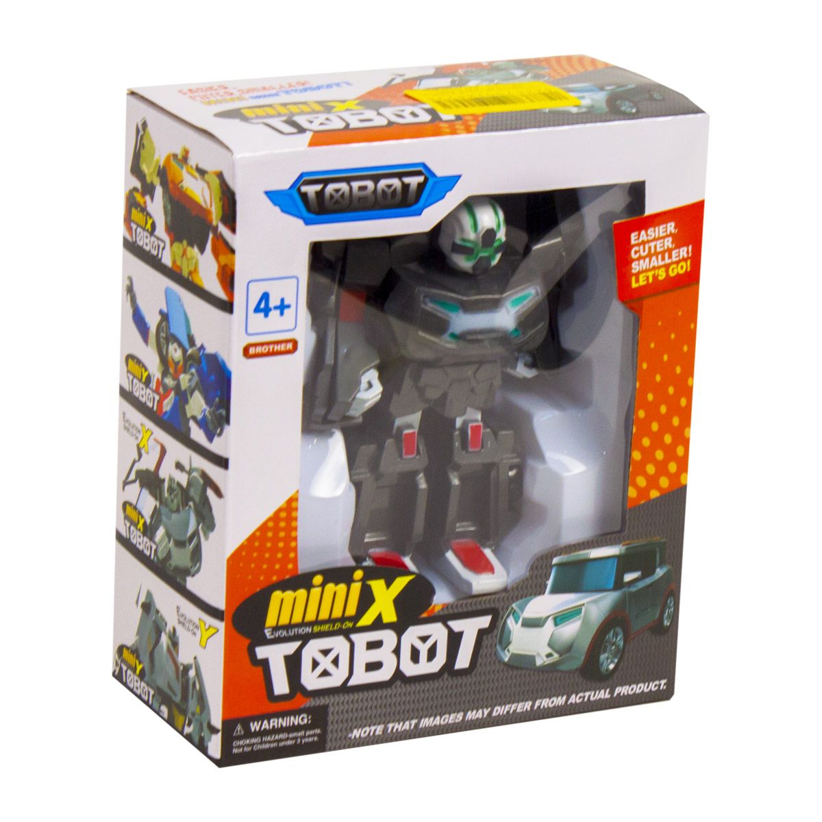Уцінка.  Фігурка "Tobot mini X" (сірий) - фігурка не трансформується в машинку