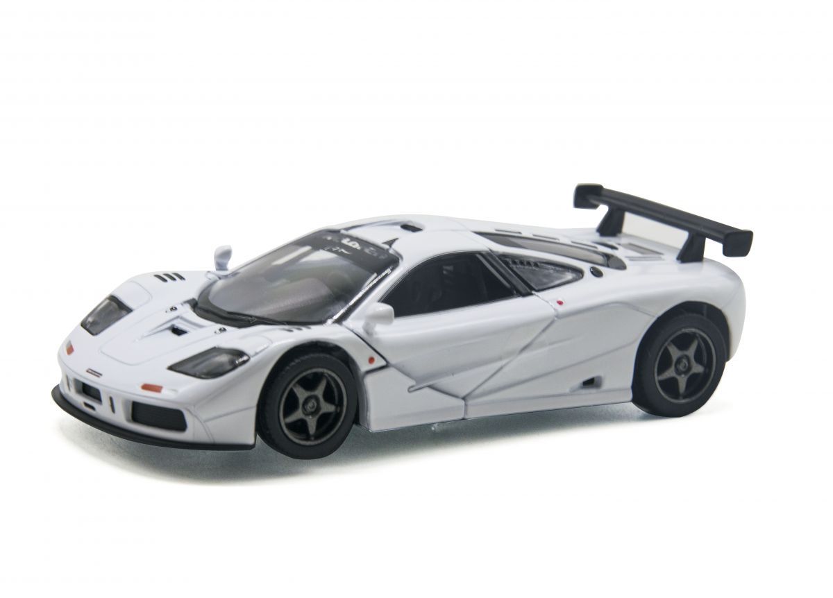 Уцінка.  Машинка KINSMART "1 995 McLaren F1 GTR" (білий) - пошкоджена упаковка