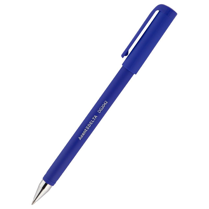 Ручка гелевая с колпачком, синяя (2 шт)