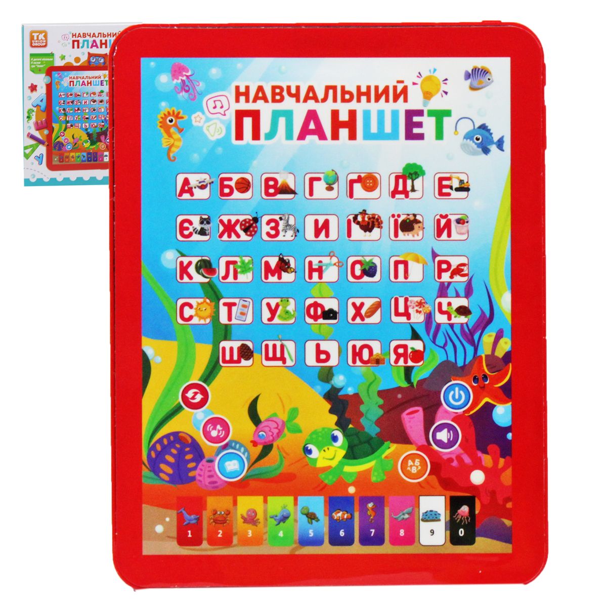 Інтерактивна іграшка "Навчальний планшет", червоний