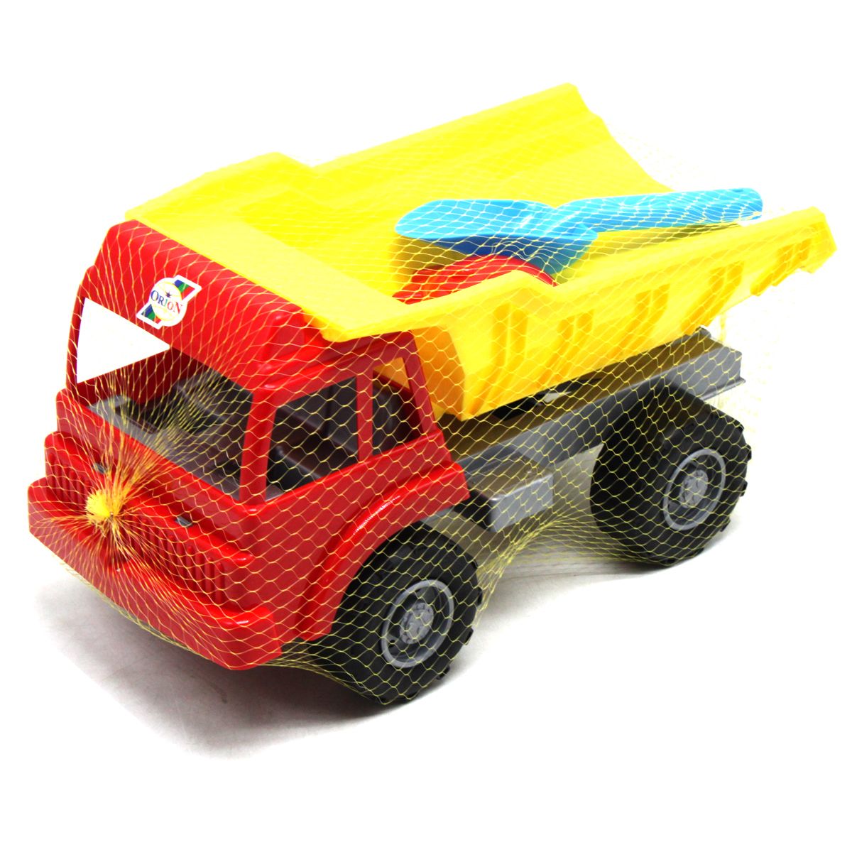 Машинка "Самоскид Піщаний" з пісочним набором (червоний + жовтий)
