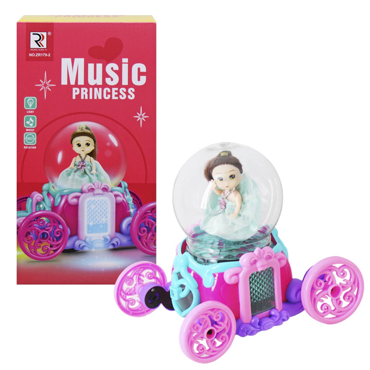 Музыкальная игрушка "Карета с принцессой"