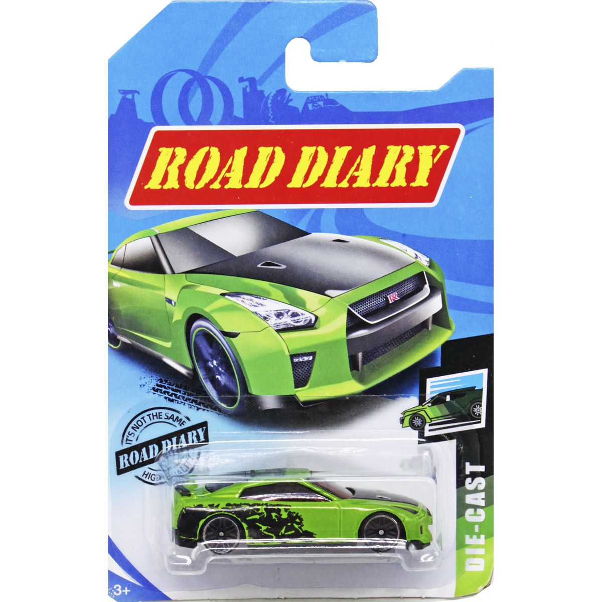 Машинка металева "Road Diary" (зелена)