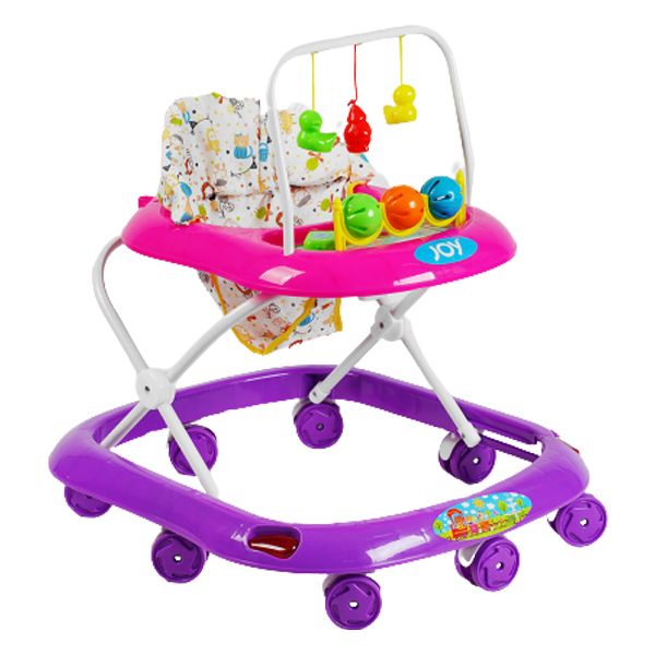 Ходунки "Joy" з брязкальцями та музичною панеллю (бузкові)  фото 1