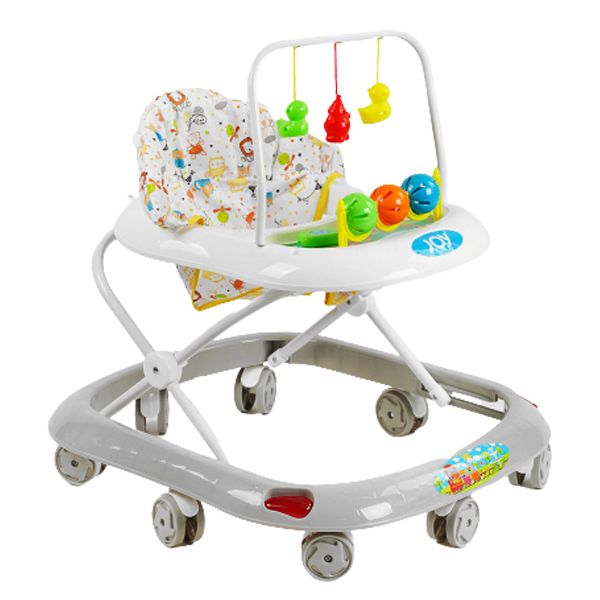 Ходунки "Joy" з брязкальцями та музичною панеллю (сірі)  фото 1