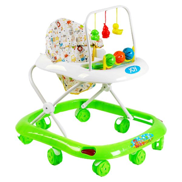 Ходунки "Joy" з брязкальцями та музичною панеллю (зелені)  фото 1