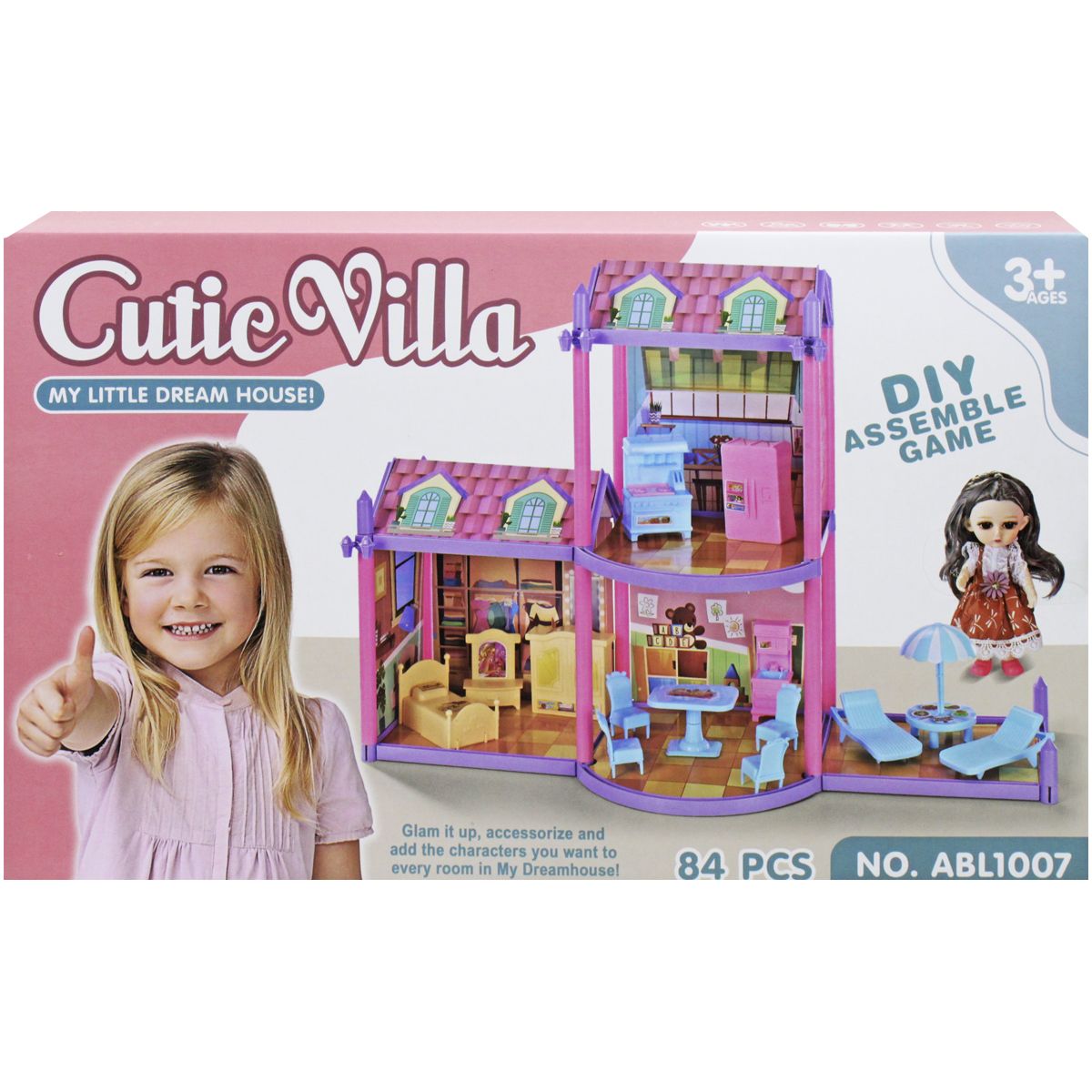 Ігровий набір будиночок+лялька "Cutie Villa"