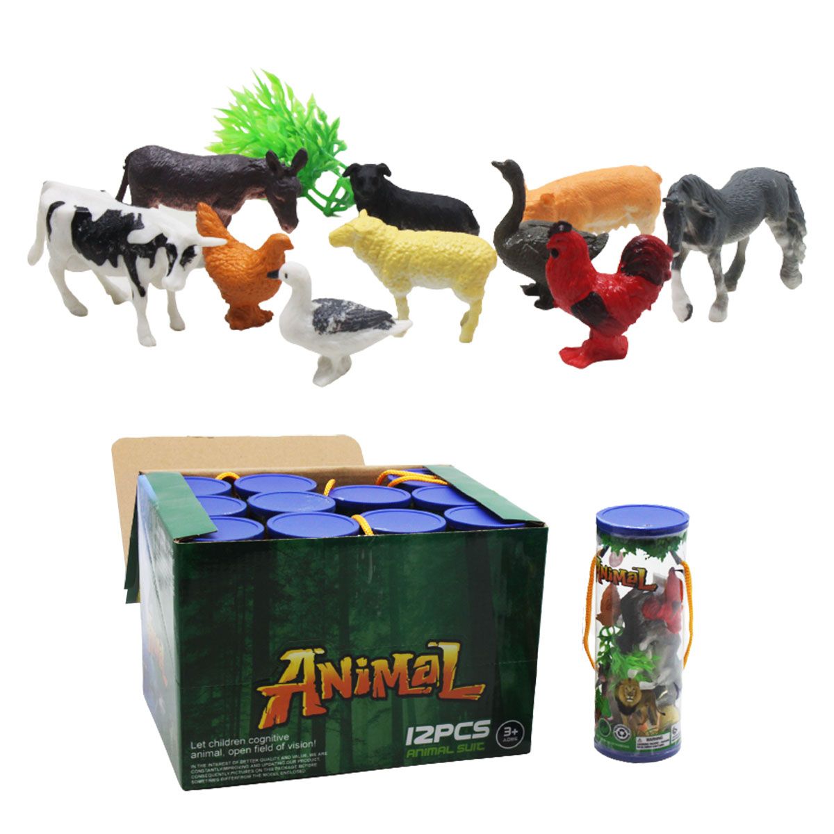 Набір фігурок тварин "Ферма", 10 фігурок
