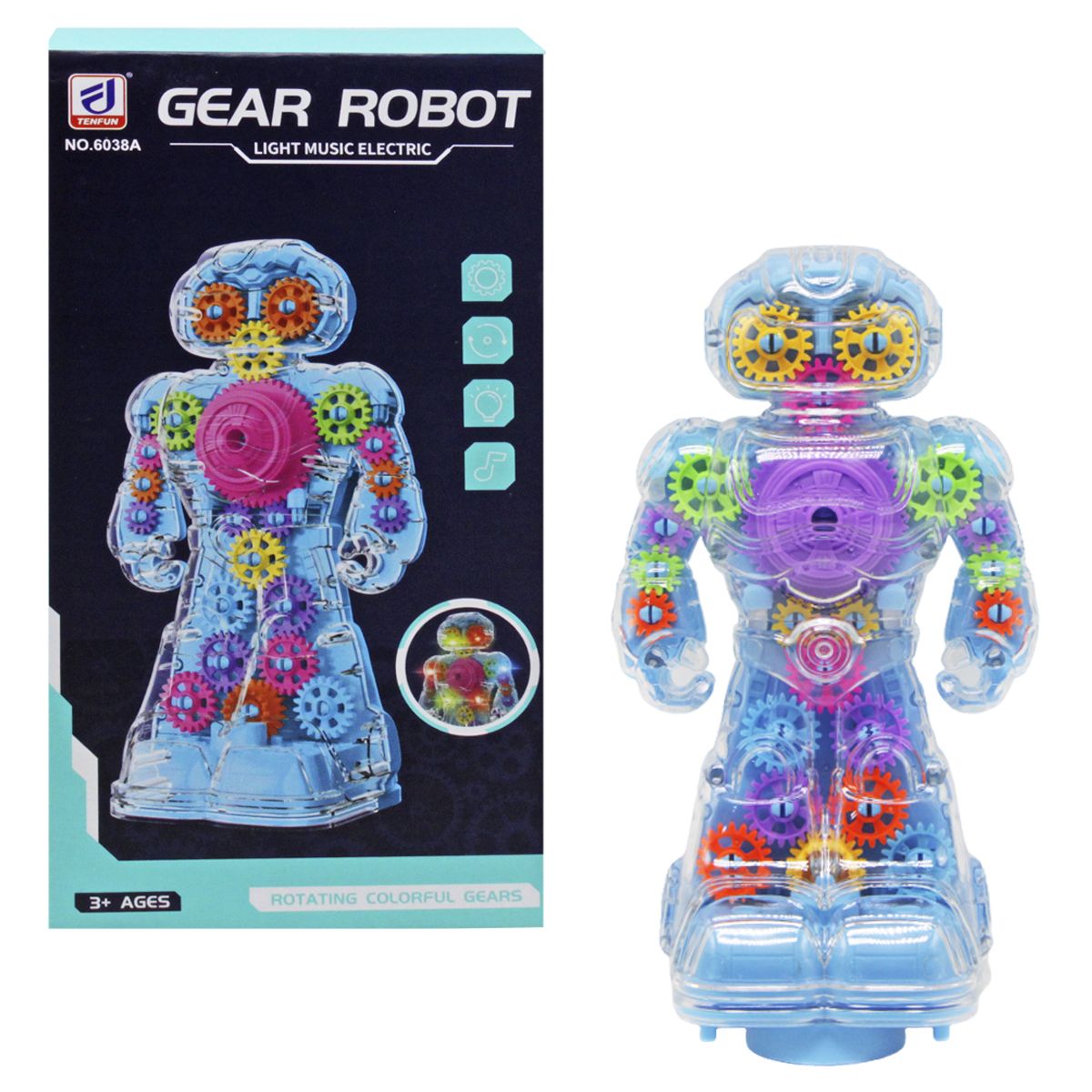 Игрушка музыкальная "Gear Robot" с шестеренками