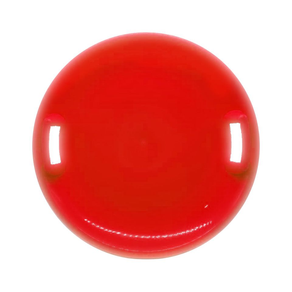 Уцінка.  Санки-Ледянка "НЛО", 61 см, червоний - отломан кусочек пластмасси с боку
