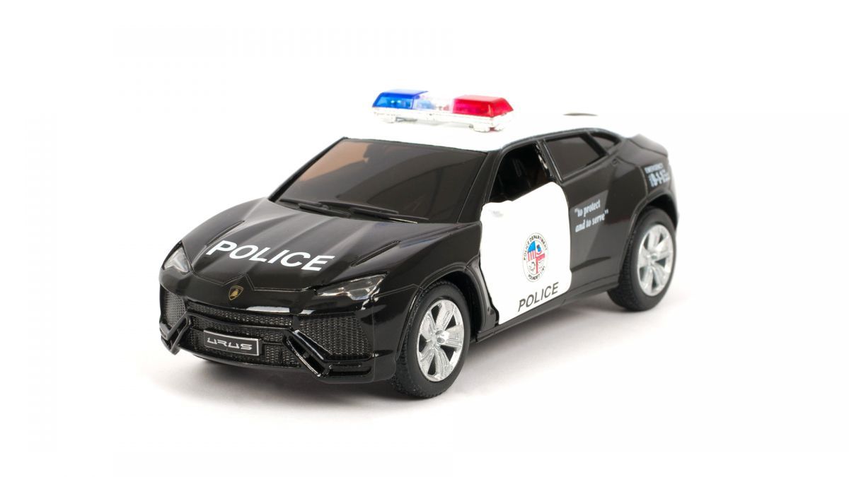 Уцінка.  Машинка KINSMART "Lamborghini Urus (Police)" - Пом*ята упаковка