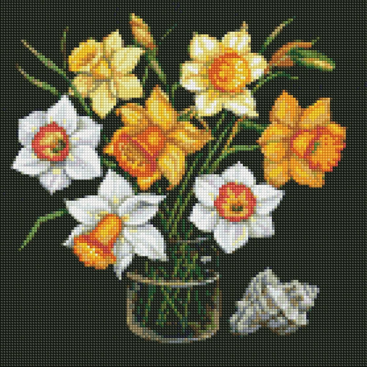 Алмазна мозаїка "Сонячні нарциси"  фото 1