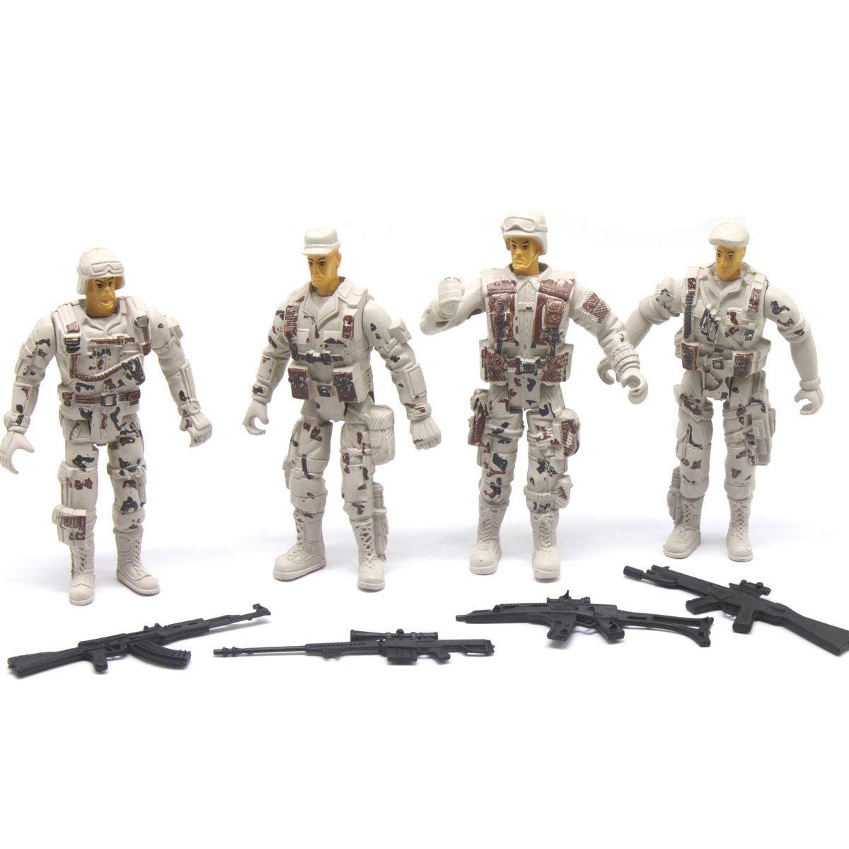 Комбат 4 військові фігурки, зброя, у пакеті