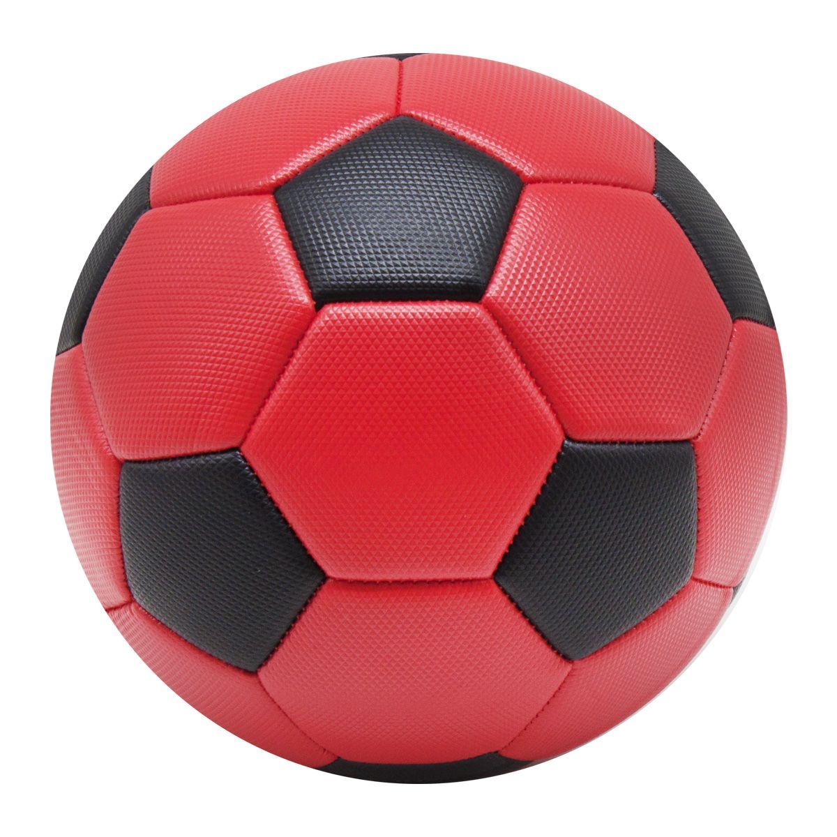 Уценка.  Мяч футбольный чорний з червоним - Не товарный вид